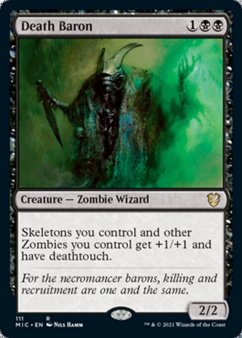 Death Baron (Commander 2021 Midnight Hunt) Light Play