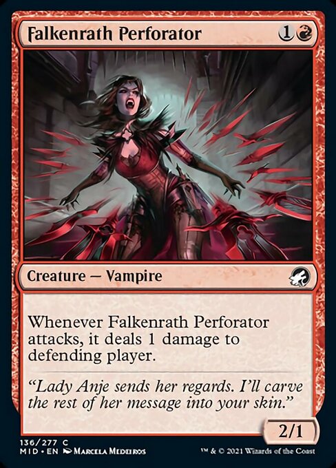 Falkenrath Perforator (Innistrad: Midnight Hunt) Heavy Play