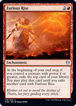 Furious Rise (Theros Beyond Death) Light Play