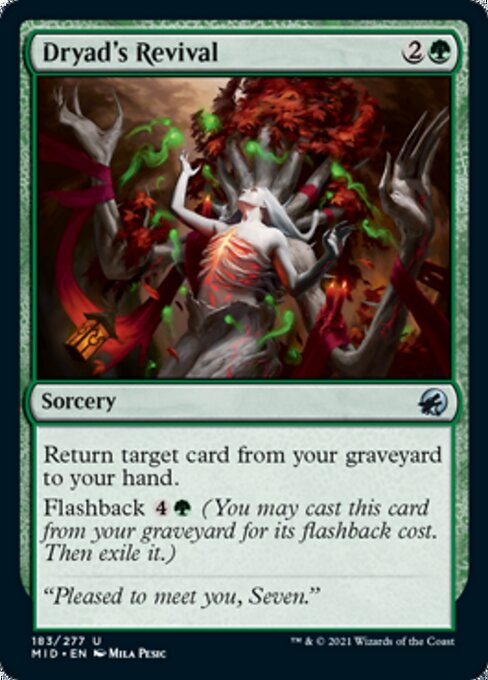 Dryad's Revival (Innistrad: Midnight Hunt) Light Play