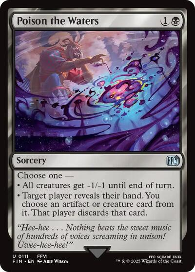 Poison the Waters (Universes Beyond: FINAL FANTASY) Light Play Foil