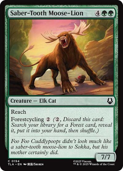 Saber-Tooth Moose-Lion (Avatar: The Last Airbender) Light Play Foil