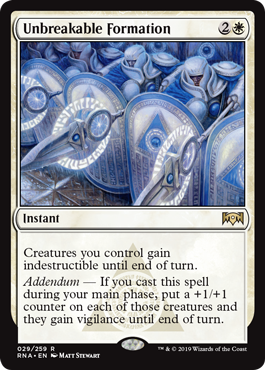 Unbreakable Formation (Ravnica Allegiance) Light Play Foil