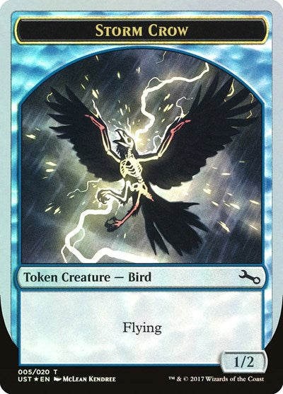 Storm Crow Token (Unstable) Light Play Foil