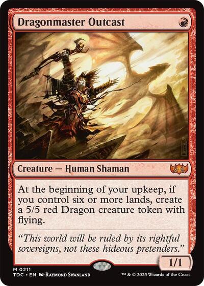 Dragonmaster Outcast (Commander: Tarkir: Dragonstorm) Light Play