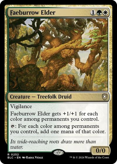 Faeburrow Elder (Commander: Bloomburrow) Light Play
