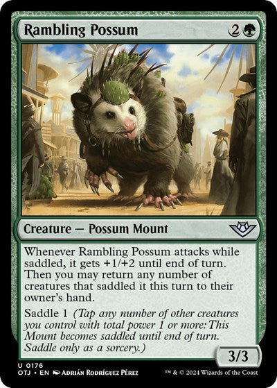 Rambling Possum (Outlaws of Thunder Junction) Light Play Foil