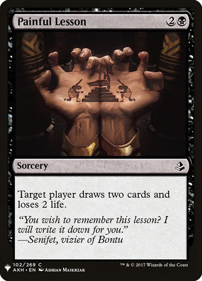 Painful Lesson (Mystery Booster) Light Play