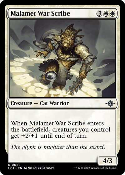 Malamet War Scribe (The Lost Caverns of Ixalan) Light Play