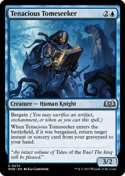 Tenacious Tomeseeker (Wilds of Eldraine) Light Play Foil