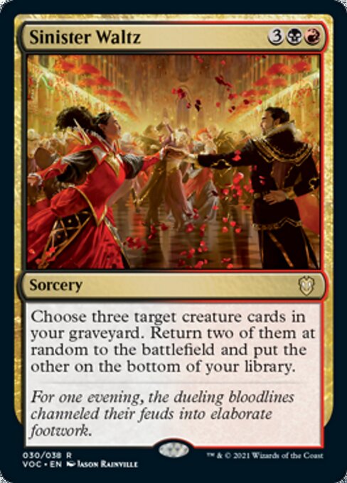Sinister Waltz (Commander 2021 Crimson Vow) Light Play