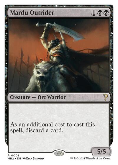 Mardu Outrider (White Border) (Mystery Booster 2) Light Play