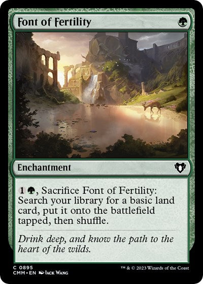Font of Fertility (Commander Masters) Light Play