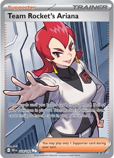 Team Rocket's Ariana - 224 (SV10: Destined Rivals) Light Play Holofoil