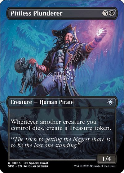 Pitiless Plunderer (Borderless) (Special Guests) Light Play Foil