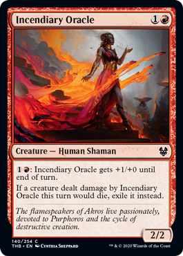 Incendiary Oracle (Theros Beyond Death) Light Play