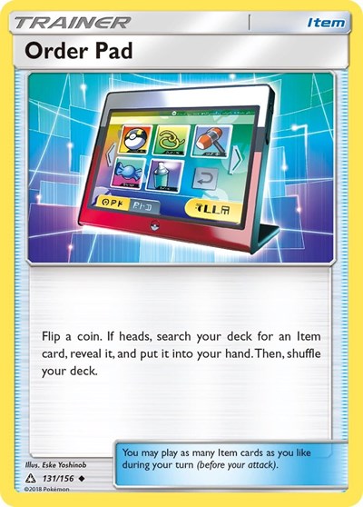 Order Pad (SM - Ultra Prism) Light Play