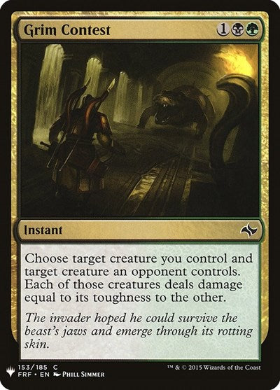 Grim Contest (Mystery Booster) Light Play
