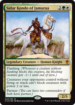 Sidar Kondo of Jamuraa (Commander 2016 Edition) Light Play Foil