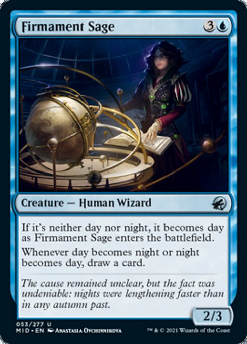 Firmament Sage (Innistrad: Midnight Hunt) Light Play Foil