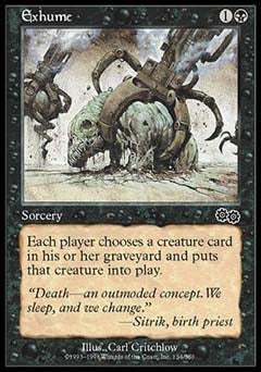 Exhume (Urza's Saga) Medium Play