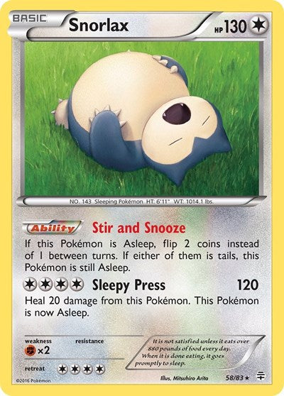 Snorlax (Generations) Heavy Play