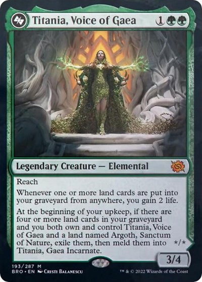 Titania, Voice of Gaea (The Brothers' War) Light Play