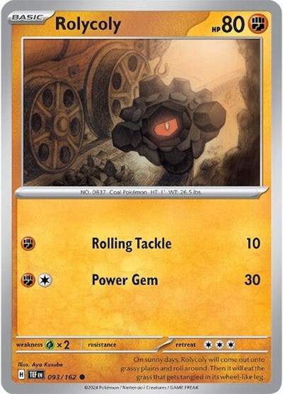 Rolycoly (SV05: Temporal Forces) Light Play