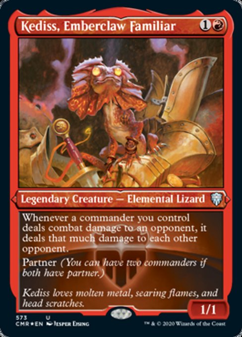 Kediss, Emberclaw Familiar (Foil Etched) (Commander Legends) Near Mint Foil