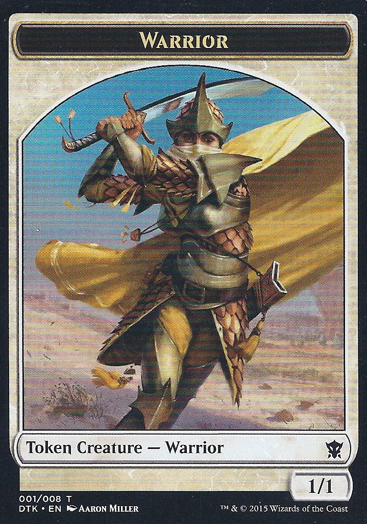 Warrior Token (Dragons of Tarkir) Light Play