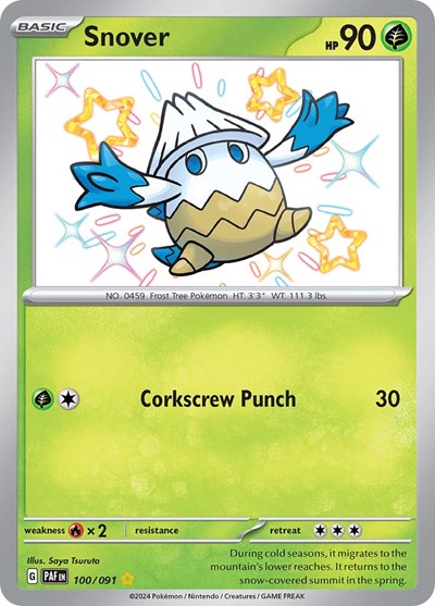 Snover (SV: Paldean Fates) Light Play Holofoil