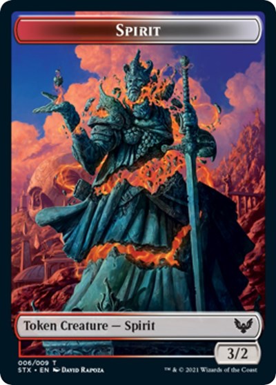 Spirit Token (Strixhaven: School of Mages) Light Play