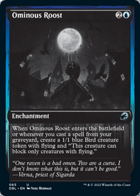Ominous Roost (Innistrad: Double Feature) Light Play