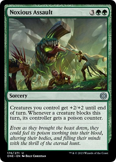 Noxious Assault (Phyrexia: All Will Be One) Light Play Foil