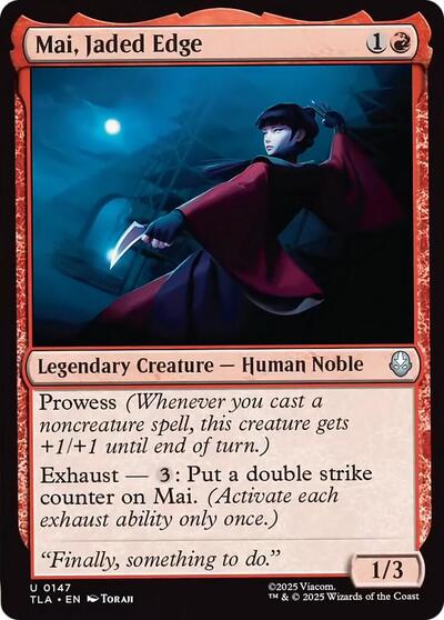 Mai, Jaded Edge (Avatar: The Last Airbender) Light Play