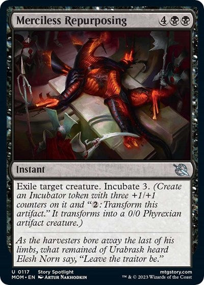 Merciless Repurposing (March of the Machine) Light Play Foil