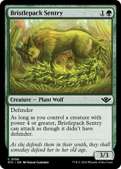 Bristlepack Sentry (Outlaws of Thunder Junction) Light Play Foil