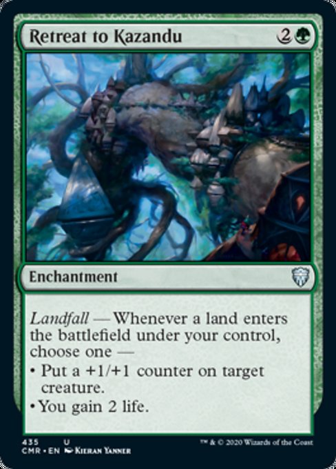 Retreat to Kazandu (Commander 2020 Commander Legends) Light Play