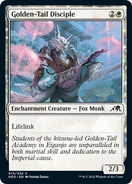Golden-Tail Disciple (Kamigawa: Neon Dynasty) Light Play