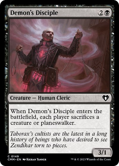 Demon's Disciple (Commander Masters) Light Play