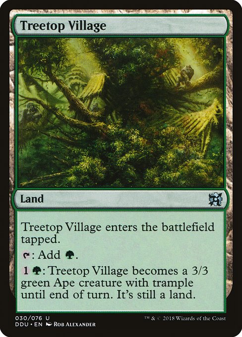 Treetop Village (Duel Decks: Elves vs Inventors) Medium Play
