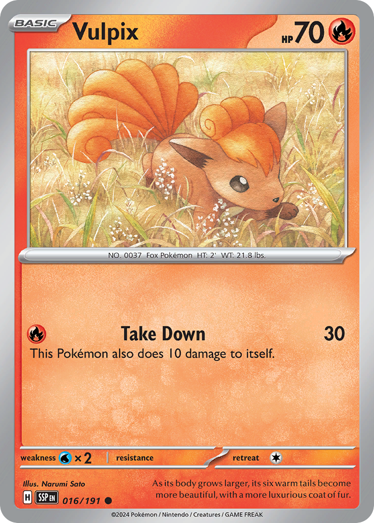 Vulpix (SV08: Surging Sparks) Light Play