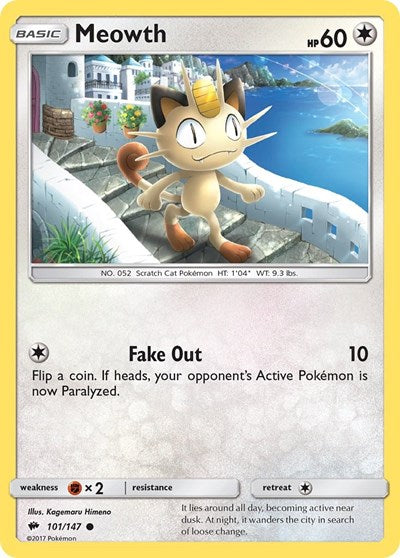 Meowth (SM - Burning Shadows) Light Play