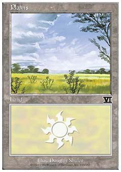 Plains (333) (Classic 6th Edition) Heavy Play