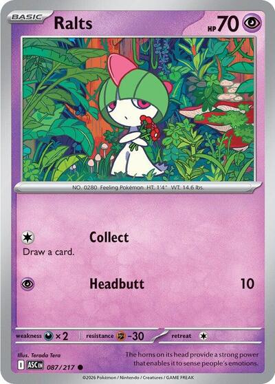 Ralts (ME: Ascended Heroes) Light Play
