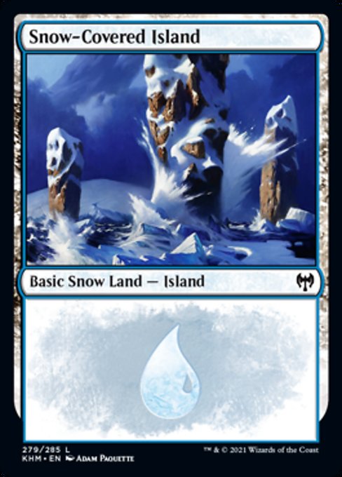 Snow-Covered Island (279) (Kaldheim) Light Play
