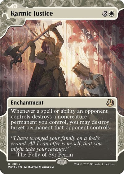 Karmic Justice (Wilds of Eldraine: Enchanting Tales) Light Play