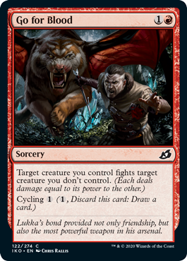 Go for Blood (Ikoria: Lair of Behemoths) Light Play Foil