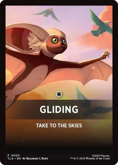 Gliding Theme Card (Avatar: The Last Airbender) Light Play