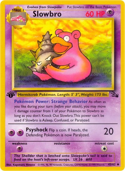 Slowbro (Fossil) Heavy Play Unlimited